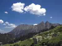 Blick auf Els Encantats und Pui de Linya